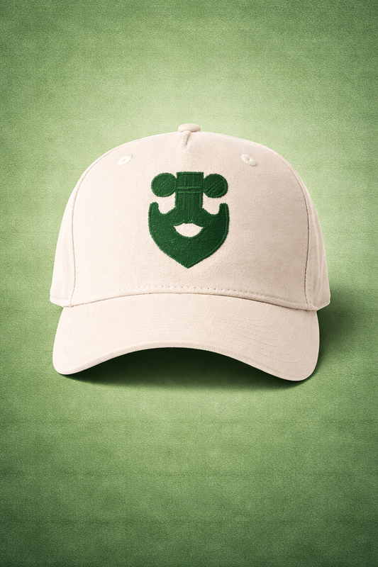 Bearded Stumps Cap - Stone & Deep Green