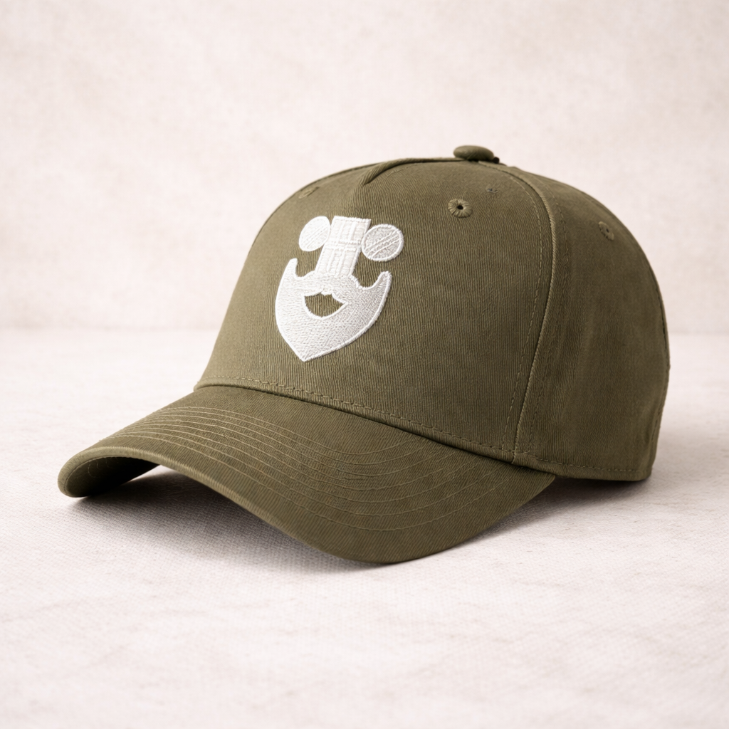 Bearded Stumps Cap - Olive & Stone