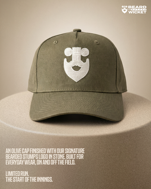 Bearded Stumps Cap - Olive & Stone